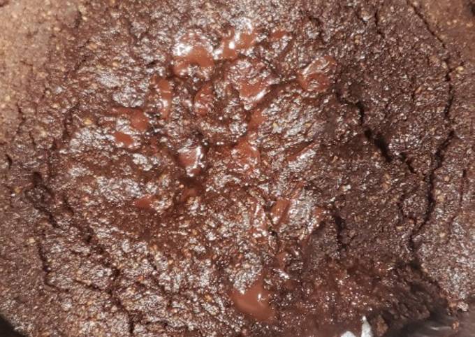 Keto chocolate lava cake