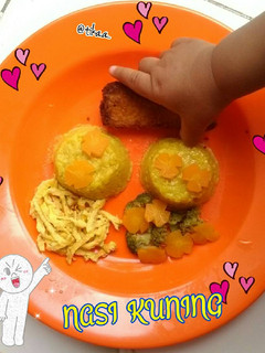 Foto resep Nasi Kuning Tim No MSG (MPASI 15+)