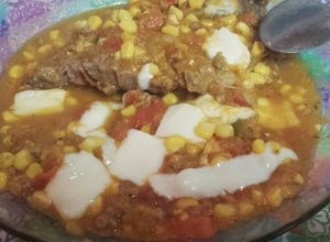 Una foto de Locro de choclo