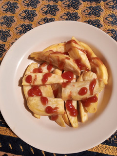A picture of Fried sweet potatoes.