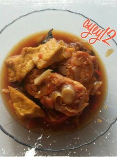 Foto resep Semur tahu asam manis