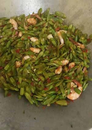 Foto resep Tumis sambal buncis udang