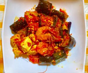 Masakan Unik Sambal goreng Terong Tahu + udang Sedap Nikmat Masakan Unik Sambal goreng Terong Tahu + udang Sedap Nikmat