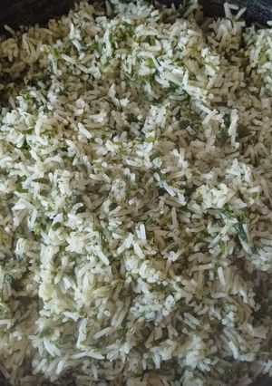 عکسی از دستور سبزی پلو