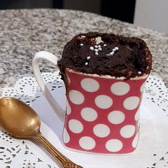 A picture of Dark Chocolate Mug Cake.