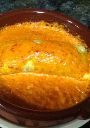 Foto principal de Rollitos de tortilla con salsa de pimiento