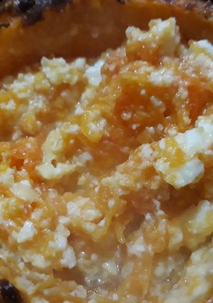 Una foto de Calabaza rellena