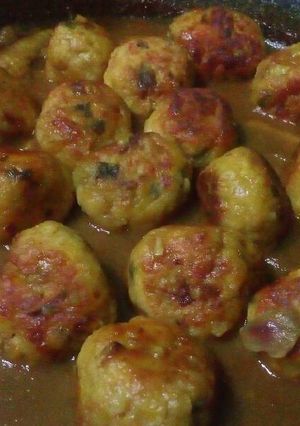 Foto resep Chiken ball with brown sauce