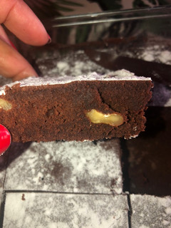 Una foto de Brownie con cacao amargo
