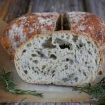 Simple Rustic Rosemary Loaf - No Knead -No Dutch Oven
