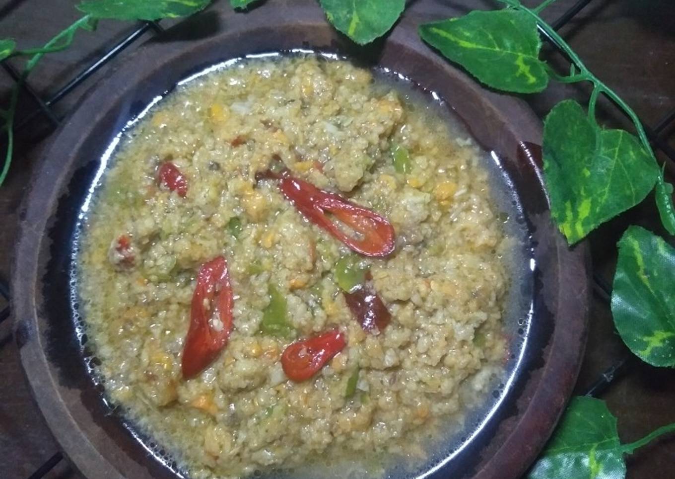 Sambal oncom pedas