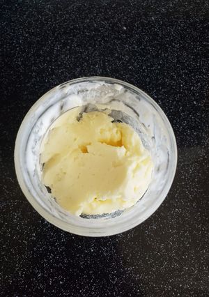 A picture of Easy homemade butter.
