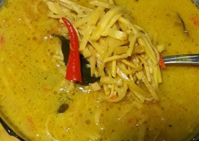 Resep: Rebung santan pedas Murah