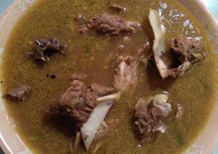 Langkah Mudah untuk Menyiapkan Sup konro daging rusa Anti Gagal