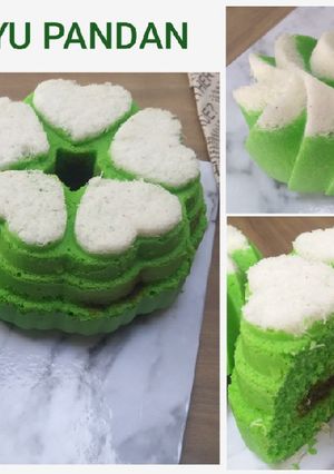 Foto resep BOLU PUTUAYU PANDAN KUKUS ISI GULA AREN, EMPUK, LEMBUT, GURIH