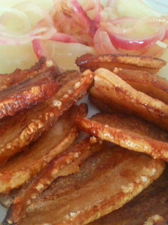 Una foto de Chicharrones de panceta