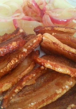 Una foto de Chicharrones de panceta