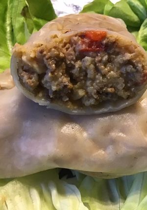 A picture of California Farm Red Lentil Ground Beef Rice Rolls.