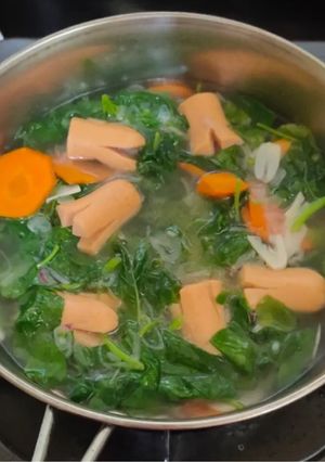Foto resep Bayam sosis simple