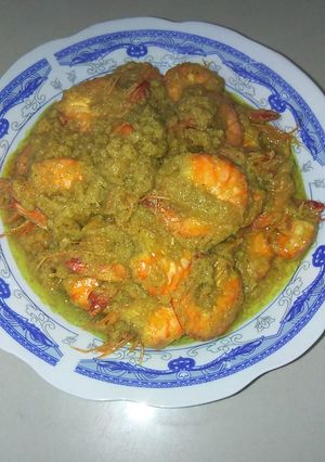 Foto resep Udang masak santan kelapa sangrai khas bugis