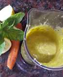 Mayonesa de Albahaca y Zanahorias asadas