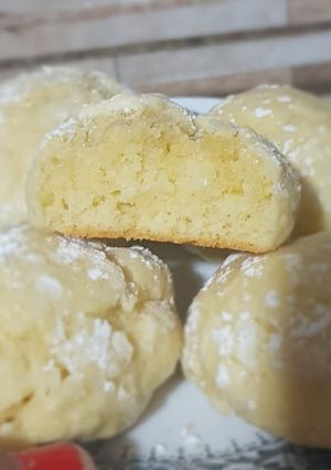 Una foto de Galletas de limón agrietadas