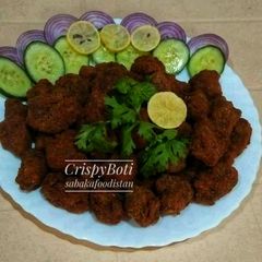 A picture of Crispy Fried Boti 🤤❤.