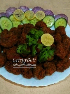 A picture of Crispy Fried Boti 🤤❤.