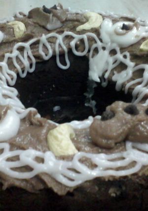 A picture of Chocolate venilla cake.