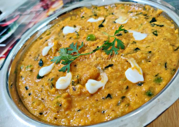 Step-by-Step Guide to Prepare Any-night-of-the-week Methi matar malai