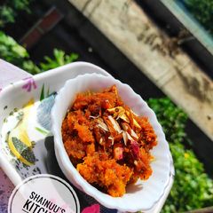 Pumpkin halwa A picture of Pumpkin halwa.