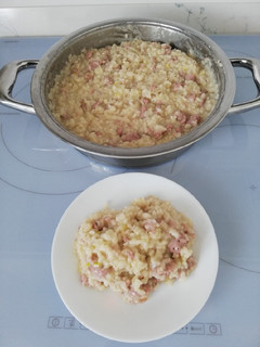 Una foto de Risotto, "manchego"