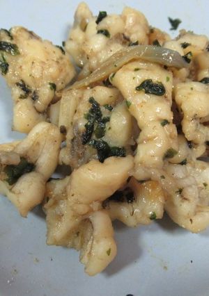 羅勒煮軟絲 的食譜成品照片