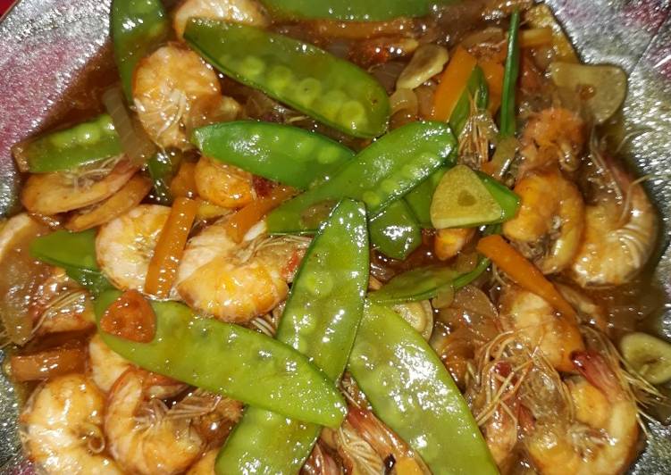 makanan Udang saus tiram Anti Gagal