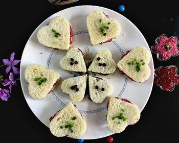Popular Recipe HeartShaped Tea Sandwiches Very Delicious