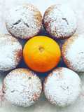 Muffin cuor d'arancia al latte d'avena