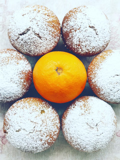 Foto di Muffin cuor d'arancia al latte d'avena