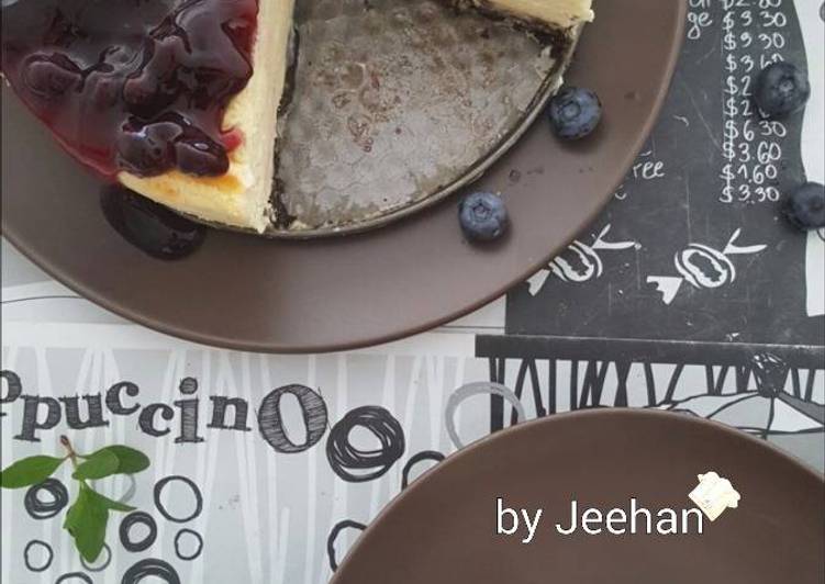 Bagaimana Menyiapkan Kek Keju Blueberry New York yang Sempurna