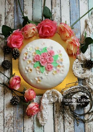 Foto resep Flower Cake