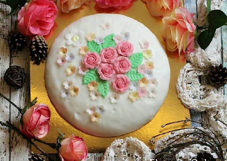 Cara Bikin Flower Cake anti gagal