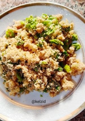 Une photo de Crumble d'écrasé de petits pois