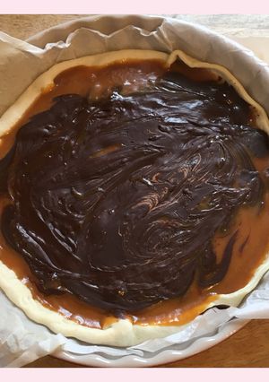 Une photo de Tarte choco-caramel