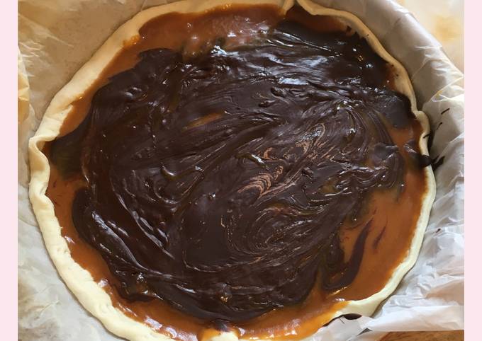 Tarte choco-caramel