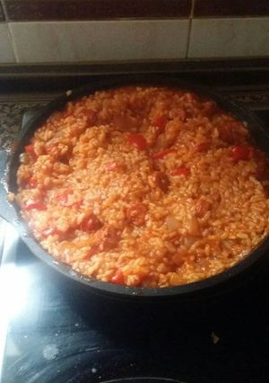 Una foto de Arroz con chistorra