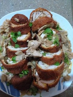 صورة لوصفة كوردون بلو احسن من المطاعم 🤤🤤