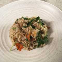 รูปของ Nasi goreng teri bayam