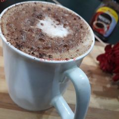 Homemade cappuccino A picture of Homemade cappuccino.
