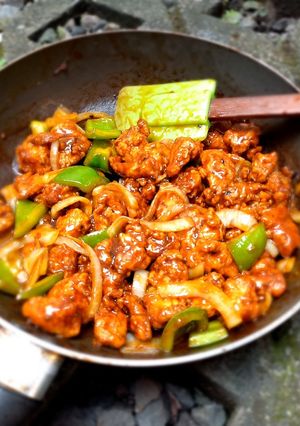 Foto resep Ayam saos bbq lada hitam