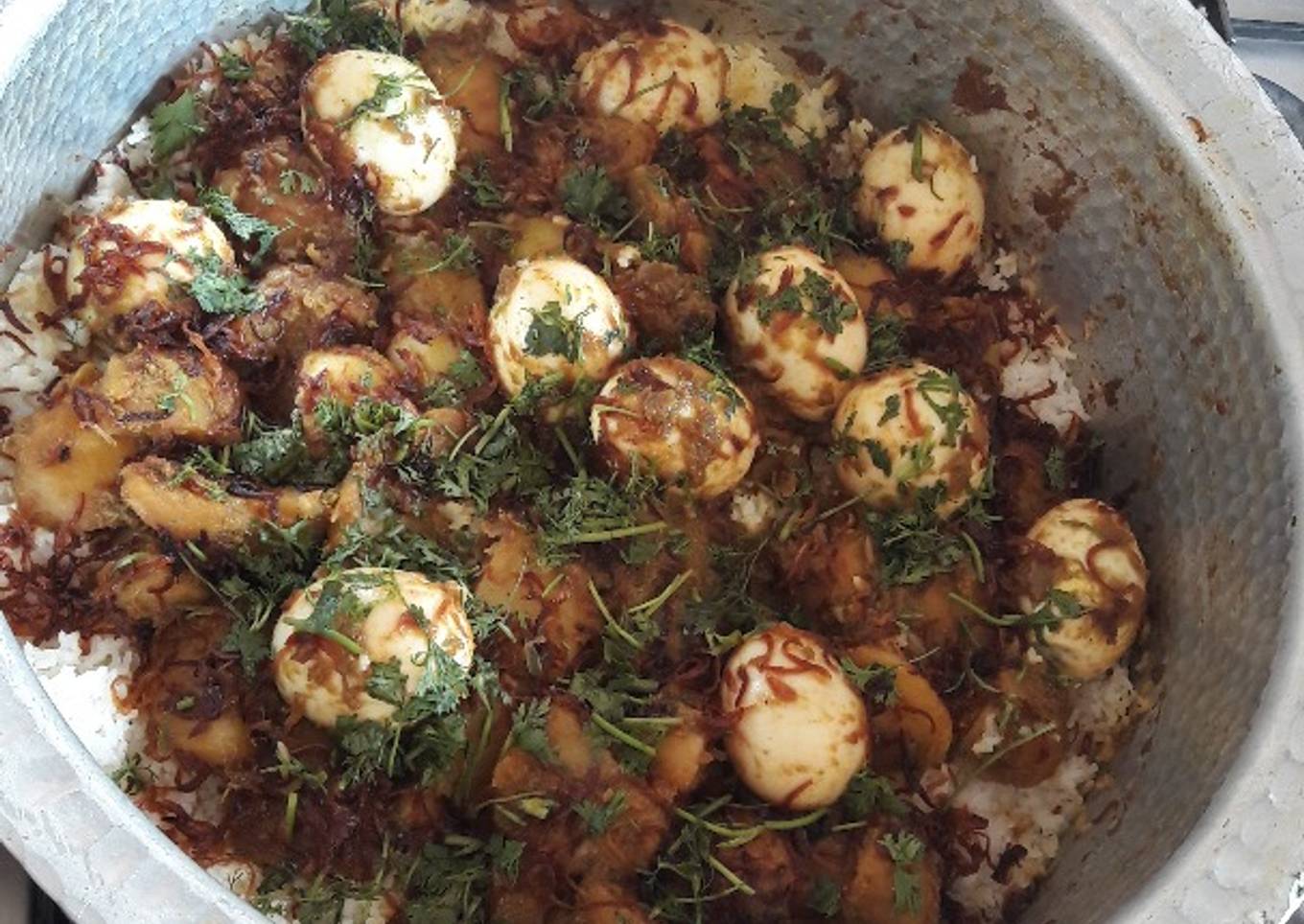 Egg biryani
