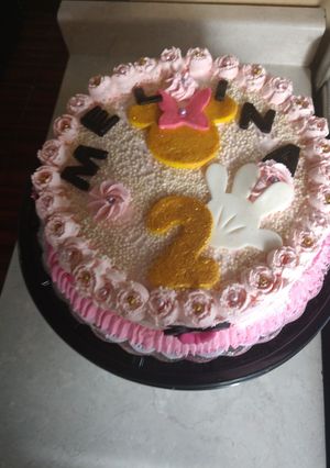 Una foto de Pastel Minnie Vainilla Rosada